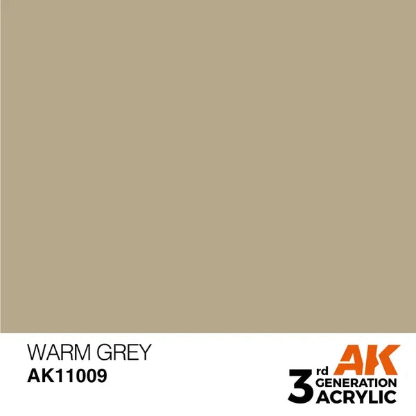 WARM GREY AK Interactive 3G Acrylic (.57 oz.) bottle - Arizona Hobbies LLC