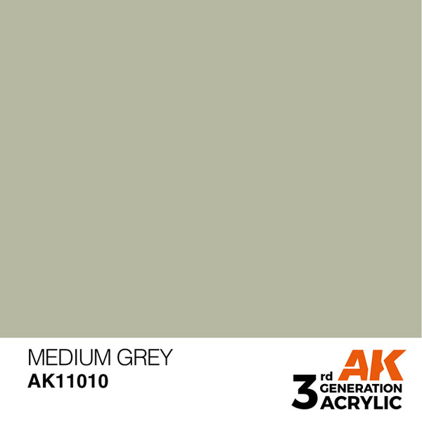 MEDIUM GREY AK Interactive 3G Acrylic (.57 oz.) bottle