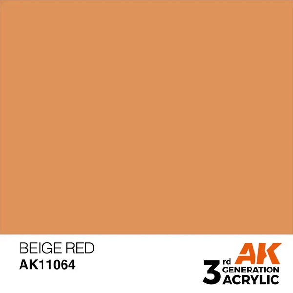 BEIGE RED AK Interactive 3G Acrylic (.57 oz.) bottle - Arizona Hobbies LLC