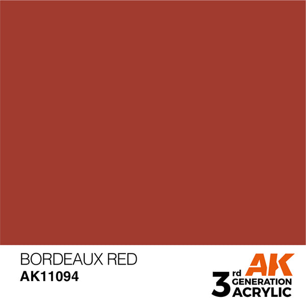 BORDEAUX RED AK Interactive 3G Acrylic (.57 oz.) bottle
