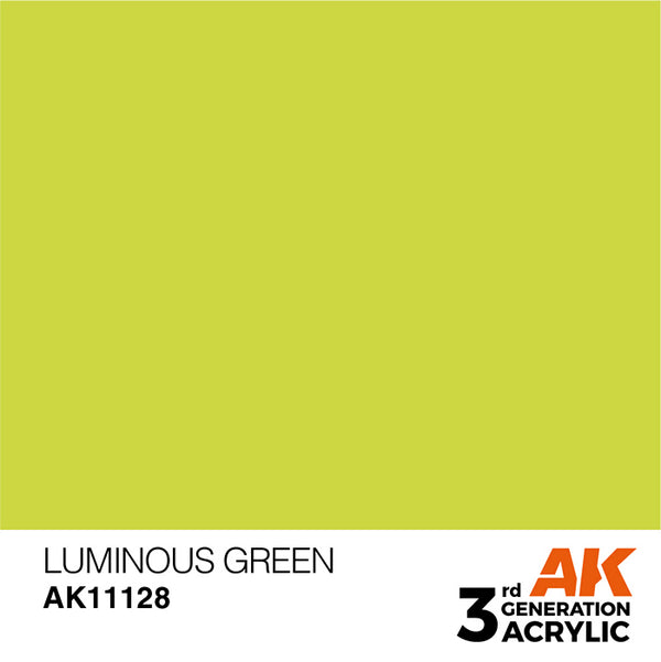 LUMINOUS GREEN AK Interactive 3G Acrylic (.57 oz.) bottle