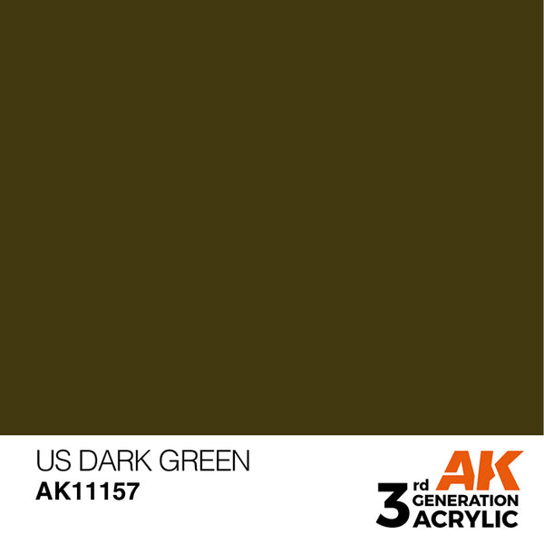 US DARK GREEN AK Interactive 3G Acrylic (.57 oz.) bottle