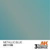 METALLIC BLUE AK Interactive 3G Acrylic (.57 oz.) bottle