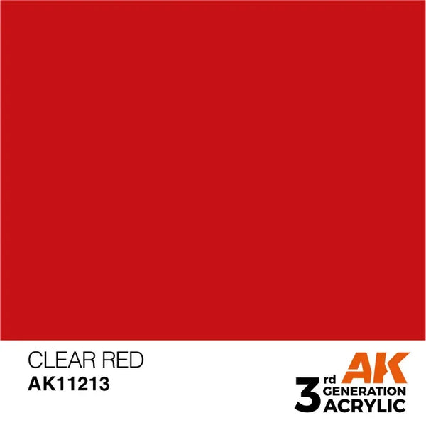 CLEAR RED AK Interactive 3G Acrylic (.57 oz.) bottle - Arizona Hobbies LLC