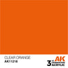 CLEAR ORANGE AK Interactive 3G Acrylic (.57 oz.) bottle