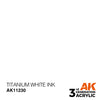 TITANIUM WHITE INK AK Interactive 3G Acrylic (.57 oz.) bottle