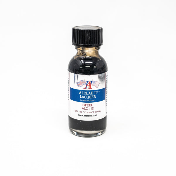 ALC-112 Alclad II Steel Lacquer Paint 1-oz bottle