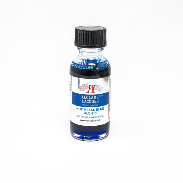 ALC-413 Alclad II Hot Metal Blue Lacquer Paint 1-oz bottle