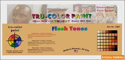 Flesh Tones Flat and Brush-able Paint Set of 6 colors (Airbrush-ready) tcps-10901