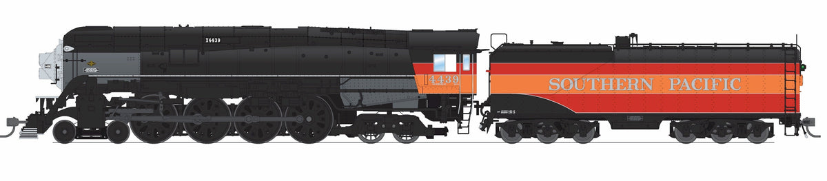 HO Scale Broadway Limited Imports Southern Pacific GS-4 4-8-4, #4439, Deskirted, Partial Daylight Paint, w/ Trim on Pilot, Paragon4 Sound/DC/DCC, Smoke-Sound-Arizona Hobbies