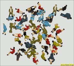HO Scale Figures Seated painted package of 100