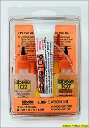 Labelle Lubricant Kit for HO, S, O, Lionel and LGB scale trains