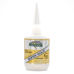 SUPER-GOLD Thin Odorless Foam-Safe Super Glue 1 oz.