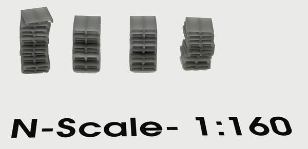 Tall Pallet Stacks (4 stacks) N-Scale