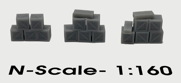 Crate Stack Assortment N-Scale