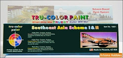 Southeast Asia (SEA) Camouflage Schemes I and II Paint Set 6 bottles (Airbrush-ready) tcps-10601