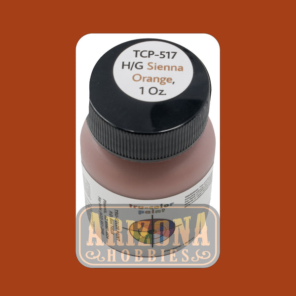 High-Gloss SIENNA ORANGE 1-oz bottle (Airbrush-ready) Tru-Color Paint