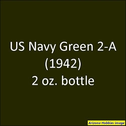 U.S. Navy GREEN 2-A (1941-1942) 2 oz. bottle (Airbrush-ready) tcp-1029-2