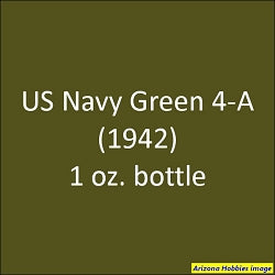 U.S. Navy GREEN 4-A (1941-1942) 1 oz. bottle (Airbrush-ready) tcp-1031-1