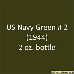 U.S. Navy GREEN No. 2 (1944-1945) 2 oz. bottle (Airbrush-ready) tcp-1033-2