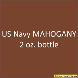 U.S. Navy MAHOGANY 2 oz. bottle (Airbrush-ready) tcp-1009-2