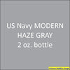 U.S. Navy MODERN HAZE GRAY FS-36270 2 oz. bottle (Airbrush-ready) tcp-1042-2
