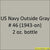 U.S. Navy OUTSIDE GRAY No. 46 (1944-1945) 2 oz. bottle (Airbrush-ready) tcp-1096-2