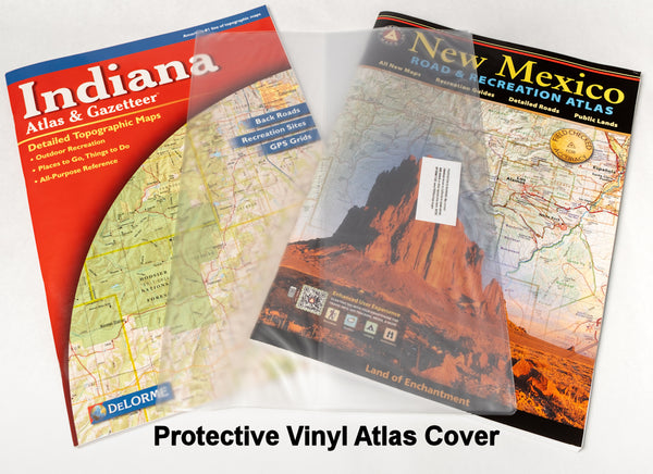 Road Atlas Cover Protector Sturdy Clear Vinyl (10 pack)