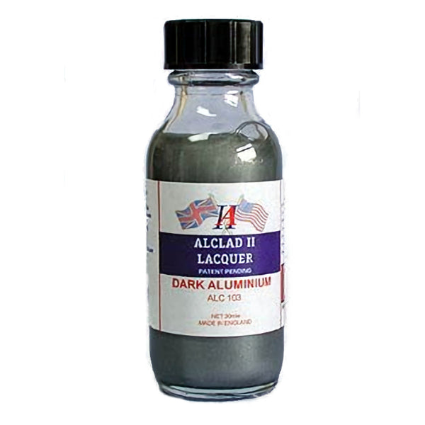 ALC-103 Dark Aluminum Lacquer 1 oz. bottle (Regular Finish)