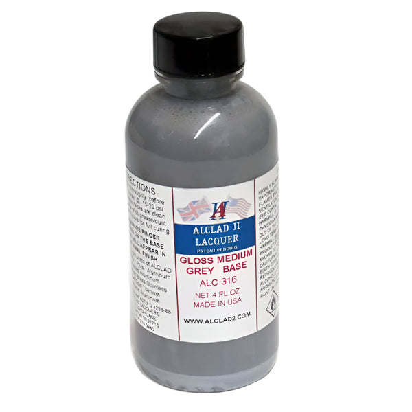 ALC-316 Gloss Medium Gray Base 4 oz. bottle