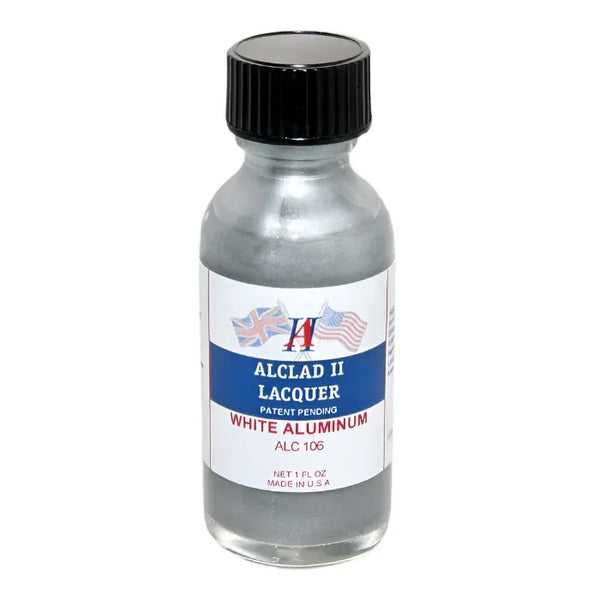 Alclad II White Aluminum Lacquer Paint for Models 1 oz - Arizona Hobbies LLC