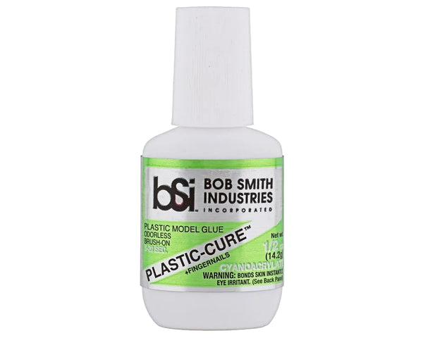PLASTIC-CURE Odorless Model Super Glue 1/2 oz. Bob Smith Industries