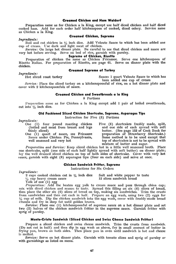 Pennsylvania Railroad Dining Car Department Cooking and Service Instructions (Third Edition)