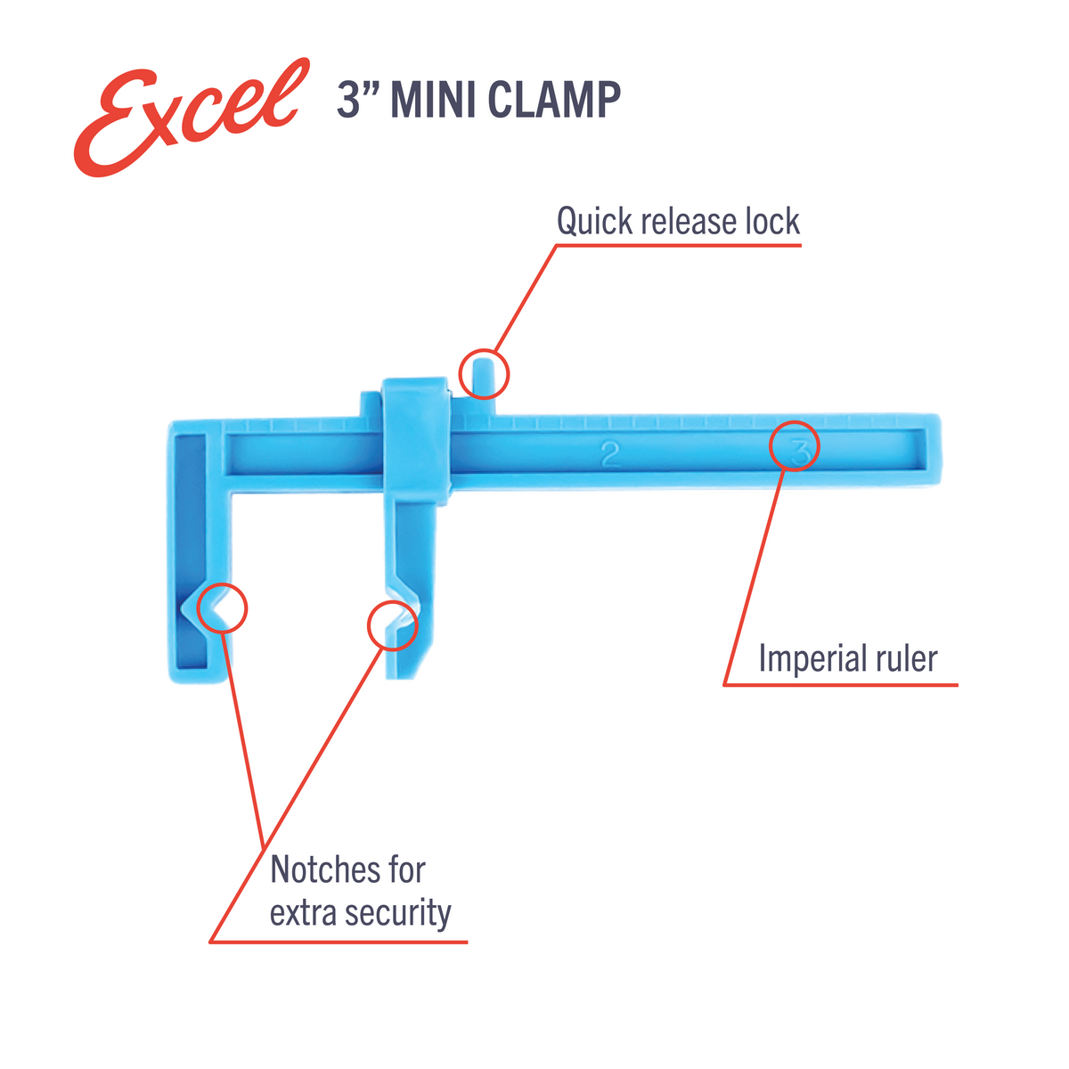 Small Adjustable Plastic Clamp
