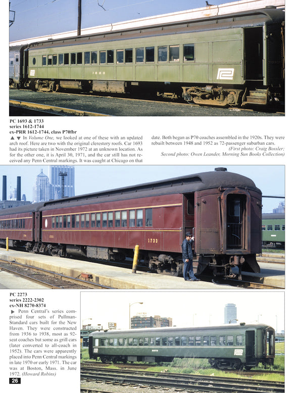 Penn Central Color Guide to Freight and Passenger Equipment Volume 2
