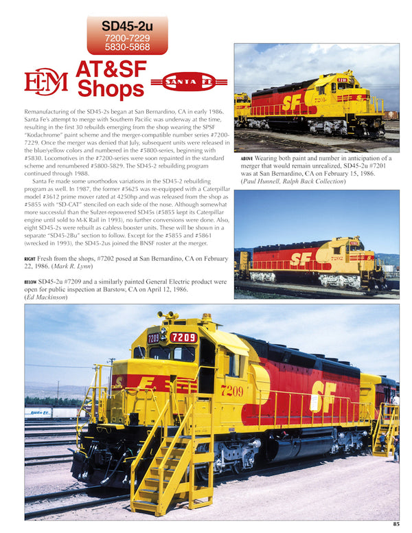 Santa Fe Power In Color Volume 4: Electro-Motive Six-Axle Hood Units