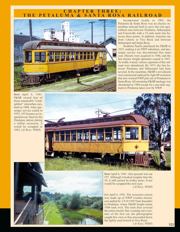 Northwestern Pacific Railroad In Color Volume 2: Passenger and Freight Operations, Petaluma & Santa Rosa Railroad, Maintenance-of-Way Equipment