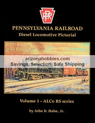 Pennsylvania Railroad diesel locomotive book featuring ALCo RS series illustrations and detailed descriptions
