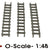 12 ft. Ladders (set of 3) O-Scale