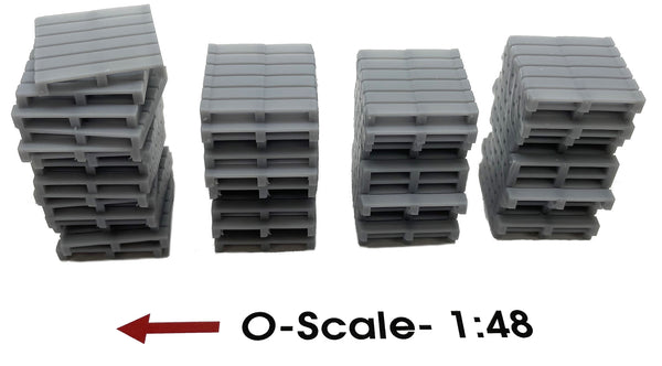 Tall Pallet Stacks (4 stacks) O-Scale
