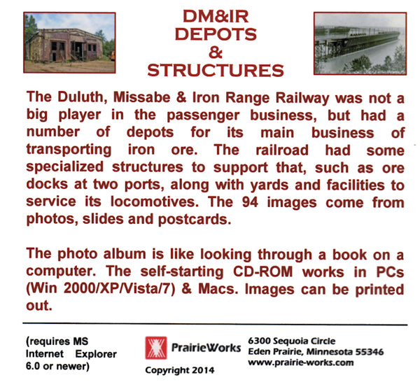 Duluth, Missabe & Iron Range Depots and Structures (Photo CD Book)
