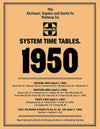 Santa Fe Railway 1950 System Time Table Reprint