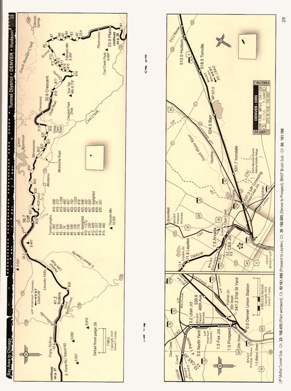AMTRAK Bay Area to Chicago Route Maps