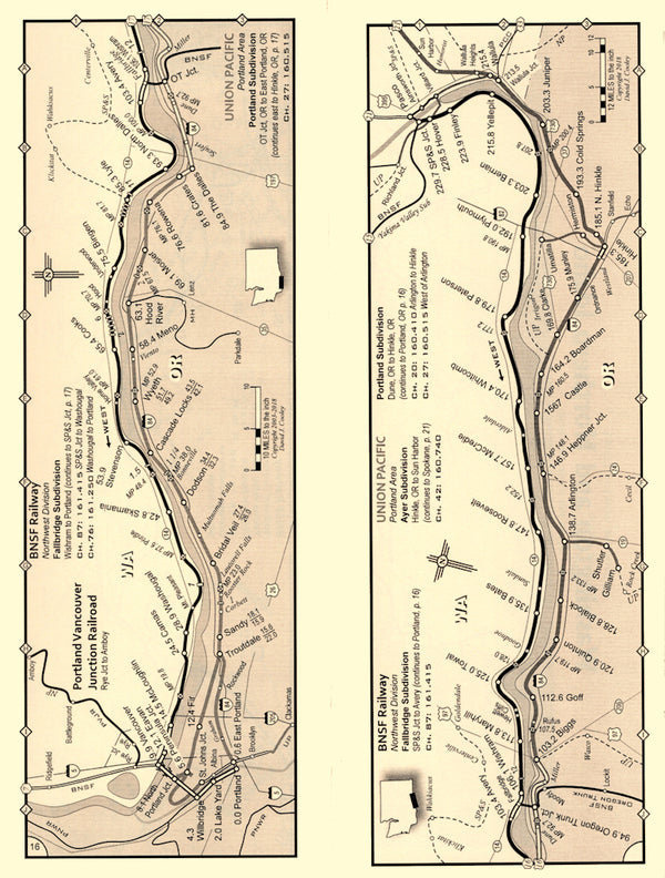 WASHINGTON and Northern IDAHO Railroad Maps