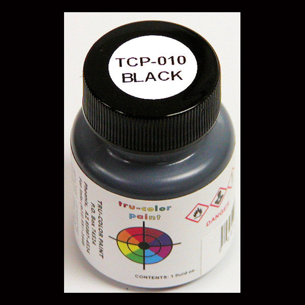 BLACK 1 oz. bottle (Airbrush-ready) TCP-010-1