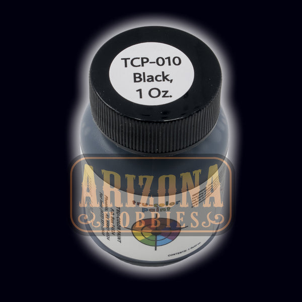 BLACK 1 oz bottle (Airbrush-ready) Tru-Color Paint - Arizona Hobbies LLC