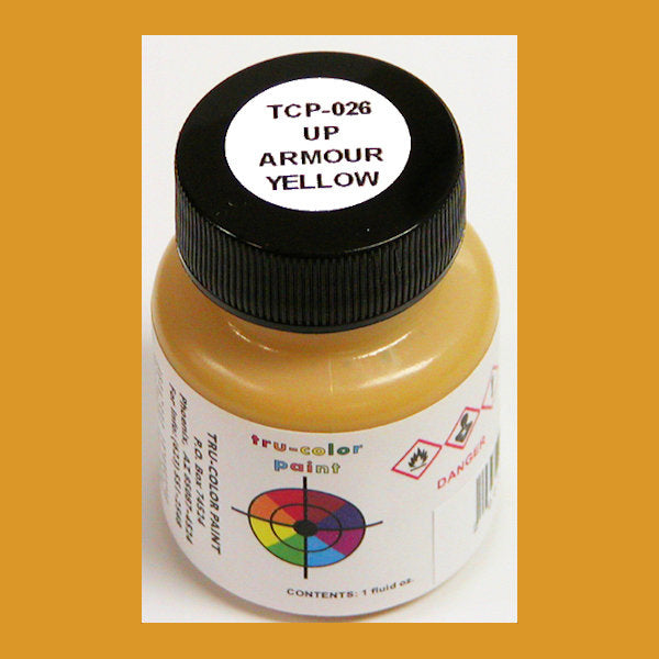 Union Pacific ARMOUR YELLOW 1 oz. bottle (Airbrush-ready) TCP-026-1