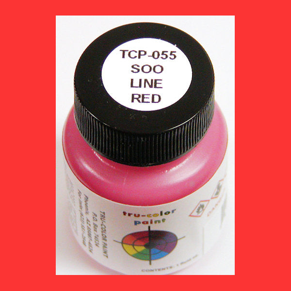Soo Line RED 1 oz. bottle (Airbrush-ready) TCP-055-1