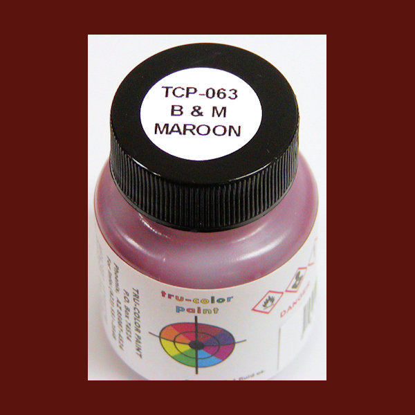 Boston & Maine MAROON 1 oz. bottle (Airbrush-ready) TCP-063-1