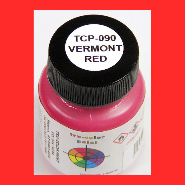 Vermont Railway RED 1 oz. bottle (Airbrush-ready) TCP-090-1